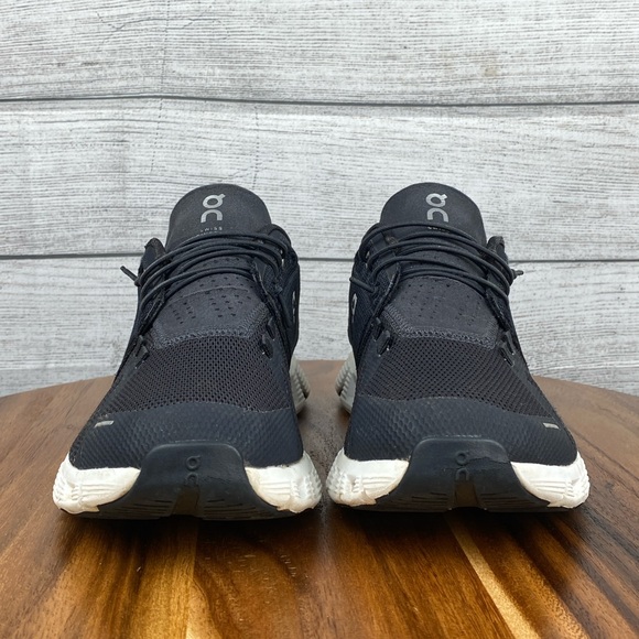 ON Running Cloud 5 Black White Lifestyle Shoe Men’s Sneaker Size 8 - Picture 7 of 12